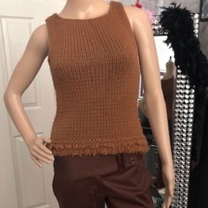 Knit Sleeveless Wool Sweater by BCBG